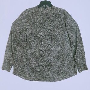 ANN TAYLOR Women's Long Sleeve Button Up Shirt Animal Print Size 18